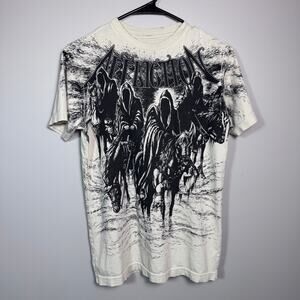 Affliction Vintage Y2K Grim Reaper Four Horsemen T-Shirt Y2K Size S Biker Grunge